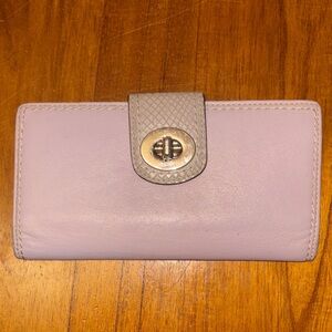 Women's Lavender Leather Wallet